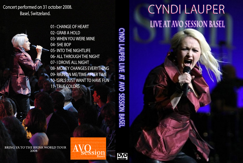 DVD Concert TH Power By Deer 5001: Cyndi Lauper - 2008 - Live At Avo Session