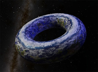 La gravità agisce come un modello TR Round Earth