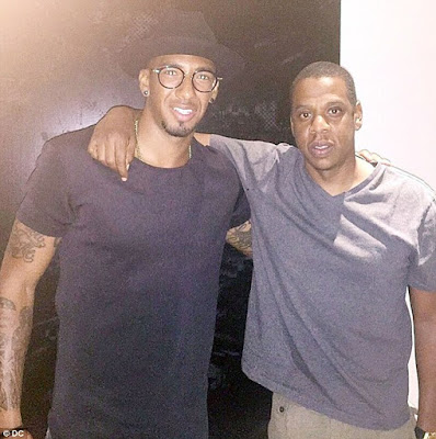 Jerome Boateng and Jay-Z of Roc Nation