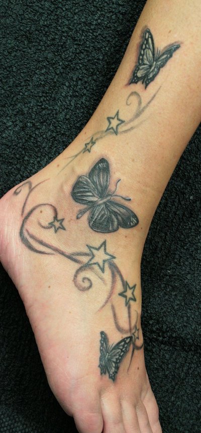 Tattoos On Feet Labels Butterfly Tattoo Designs Cool Tattoos 