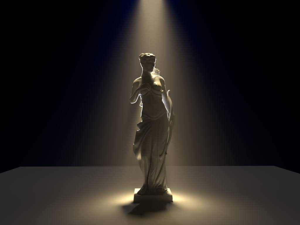 Estatua | Iluminación | Maya 3D