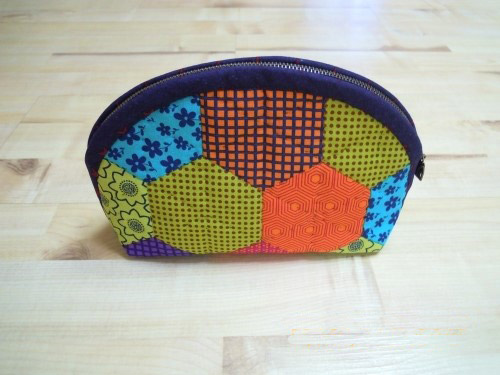 How to make cosmetic bag patchwork. DIY Tutorial in Pictures. 