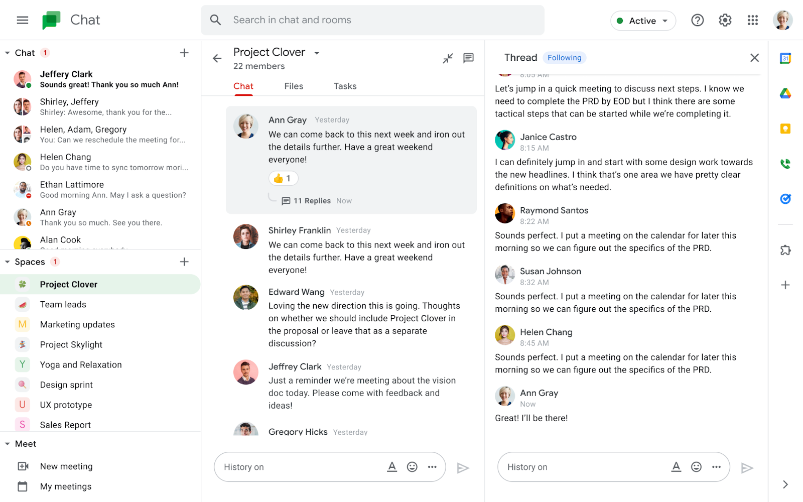 Google Workspace Updates: Existing spaces organized by conversation topic  will be upgraded to the new in-line threaded experience by the end of Q1  2024