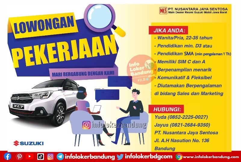 Lowongan Kerja PT. Nusantara Jaya Sentosa Cab.Ujung Berung Bandung Agustus 2022
