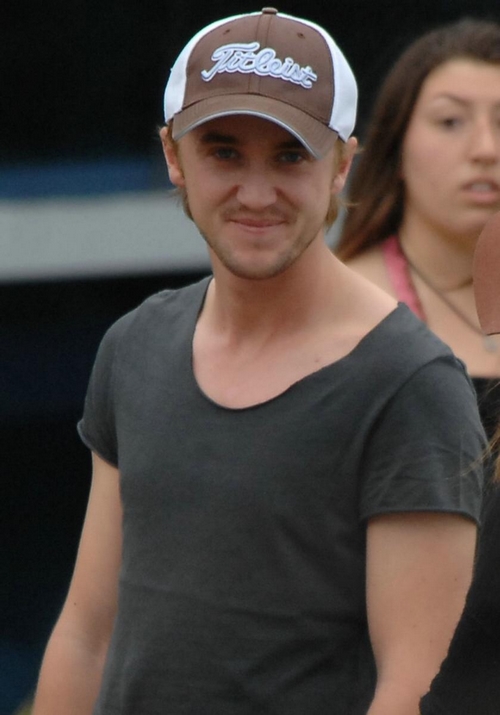 tom felton and jade. Tom Felton wears a Titleist