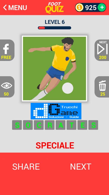 FootQuiz Calcio Quiz Football ( LEGENDS) soluzione livello 1-10