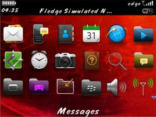 Tema Imlek di BlackBerry (menu)