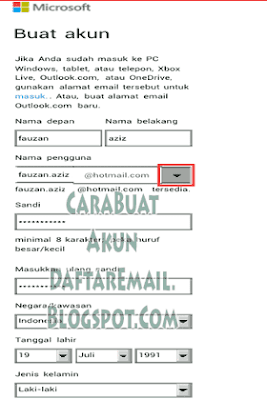 daftar hotmail baru