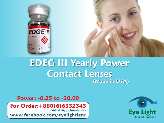 EDGE-III Yearly Contact Lenses for to Get Clear Vision and Comfortable