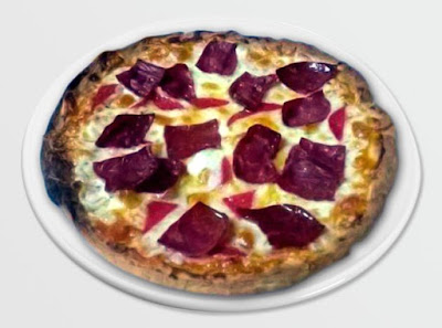 foto de pizza de cecina de león