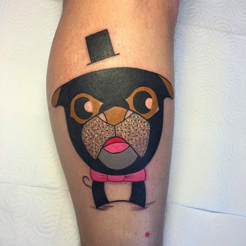 Cute and Glittery Animal Tattoos by Pengi Tigerstyle