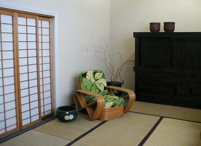 Japanese traditional room design with shoji window