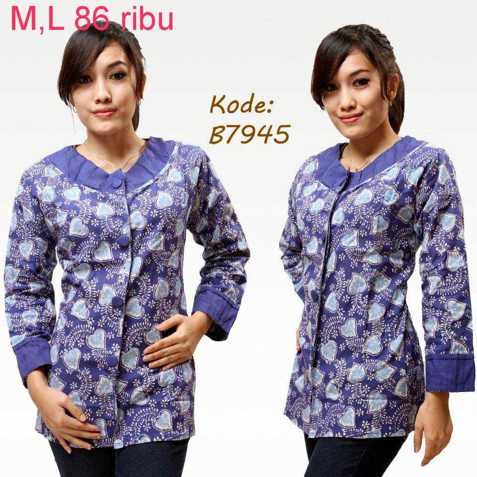  Contoh Model Baju Batik  Untuk Kerja Model  Baju  Batik 