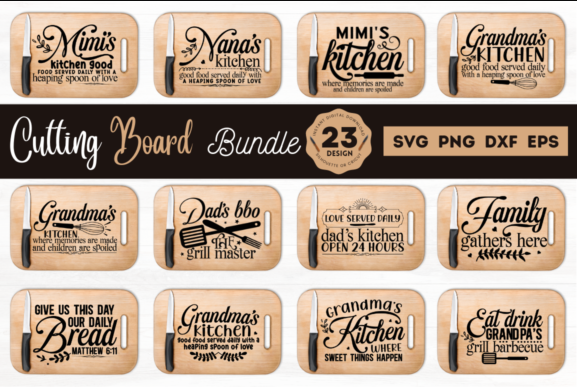Free Cutting Board Quotes SVG Bundle