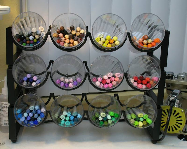 Marker storage idea for craft space