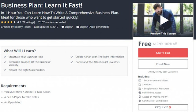 [100% Off] Business Plan: Learn It Fast!| Worth 19,99$ 