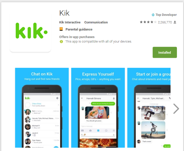 kik تطبيق جديد في عام 2020 للزواج عن طريق الانترنت