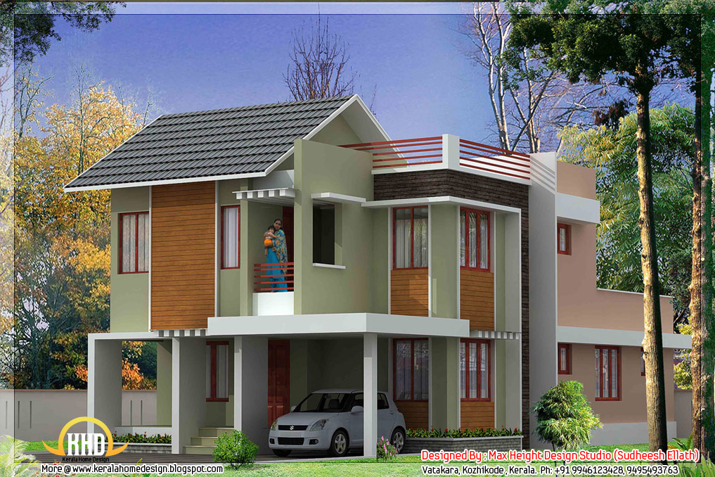 5 Kerala style house  3D  models  Kerala home  design and 