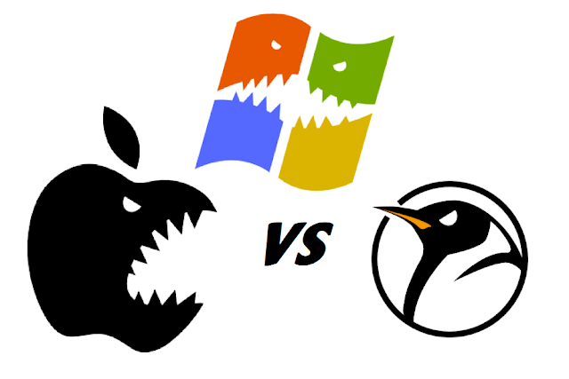 Windows vs Mac Apple vs Linux
