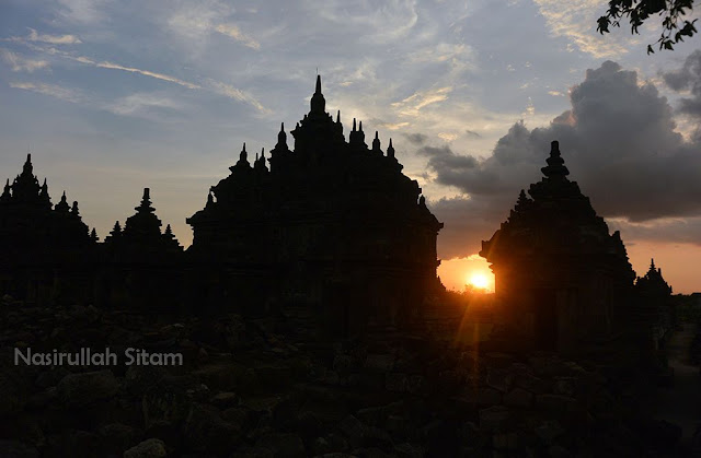 Membidik candi menjelang sunset