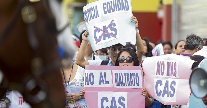 Más de 350 mil trabajadores CAS esperan el fallo del Tribunal Constitucional