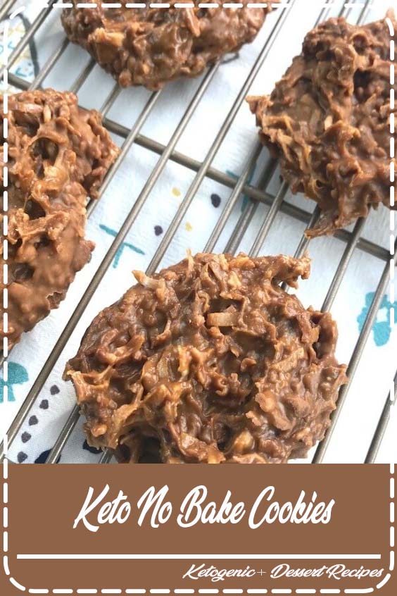 Easy chocolate & peanut butter no bake keto cookies - our most popular recipe ever!! #keto #ketocookies #lowcarb #chocolate #peanutbutter #nobake