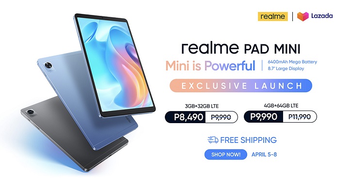 Realme - Tablette- Pad Mini - 64 Go - Gris - Tablette Android