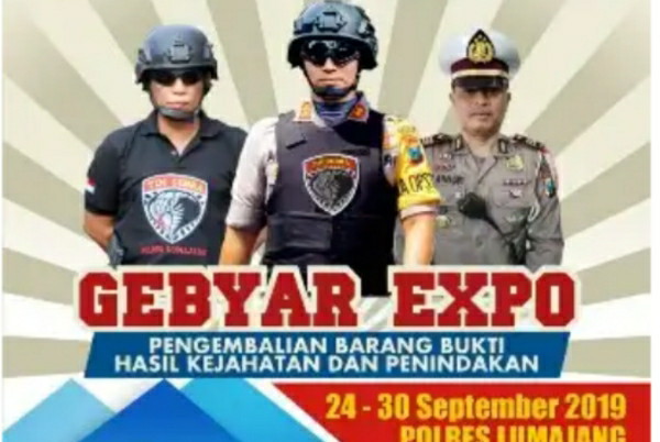 Polres Lumajang Gelar Gebyar Expo, Pengembalian Barang Bukti Ranmor Hasil Kejahatan