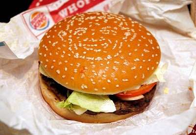 Hidden Face in Hamburger - Burger Optical Illusion