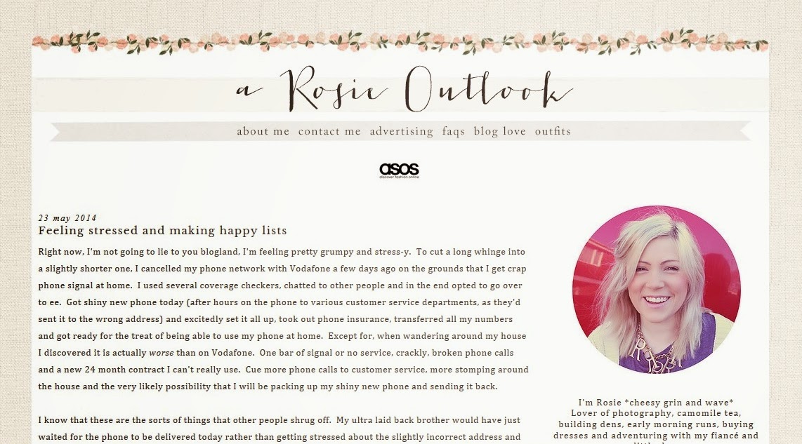 A Rosie Outlook Blog