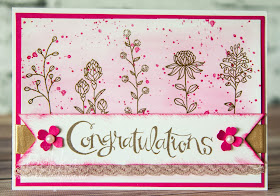 Flowering Fields Congratulations Card featuring products you can get for free from 5 January 2016 - details here