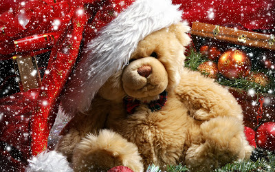 christmas-teddy-bear wallpaper