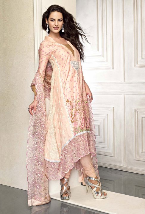 Gul Ahmed Eid Girls Dress Collection 2012