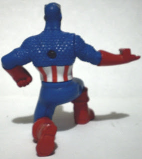 Back of of Captain America from McDonald's Marvel Heroes 2010 set