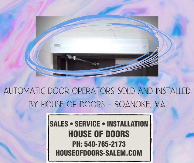 Automatic door operators sold and installed by House of Doors - Roanoke, VA