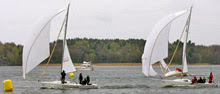 J/80s finishing LidingoRunt race off Sweden