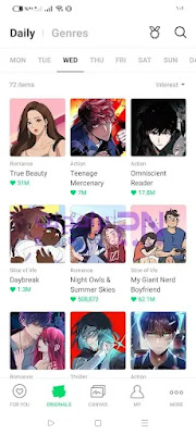 تحميل برنامج webtoon للموبايل