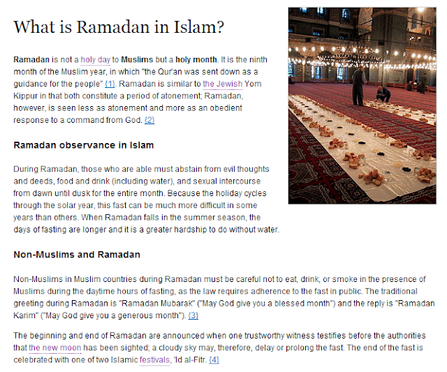 basic facts about Ramadan