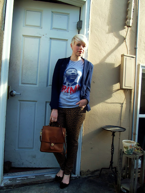 fleur d'elise, blonde, pixie cut, obama, fall, fashion, seattle