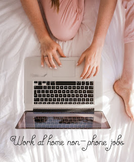 list of ideas on how to work at home not using a phone