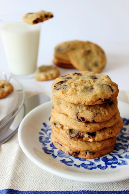 Chocolate chip cookies met hazelnoten