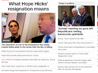 48 68 88 130 | The resignation of Hope Hicks, February 28, 2018, points directly to Donald Trump in more ways than one