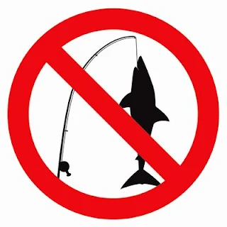 simbol tidak dibenarkan memancing ikan jerung