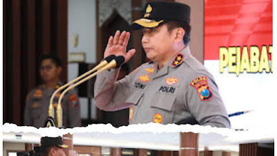 Pejabat Polda Dan Kapolres Jajaran Upacara Sertijab Dipimpin Oleh Kapolda Jatim