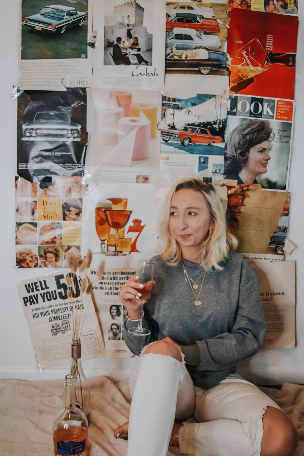 Testing Viral Tik Tok Photo Shoots: The Newspaper Collage Wall