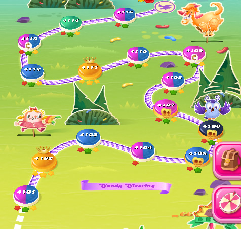 Candy Crush Saga level 4101-4115