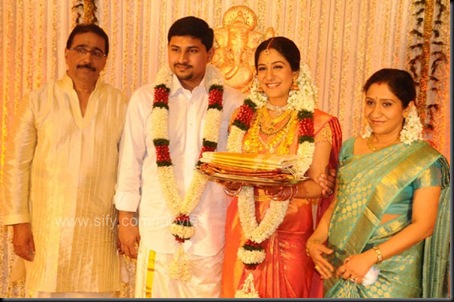 Swetha Mohan Ashwin Wedding Reception Photos