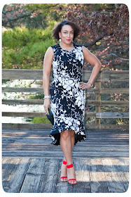 Floral & Lace Panel Dress Inpired by Clements Ribeiro made with Mood Fabrics - Erica B.'s - DIY Style!