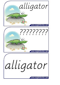 alligator printable flashcards