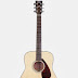 Yamaha FG700S acoustic guitar detail